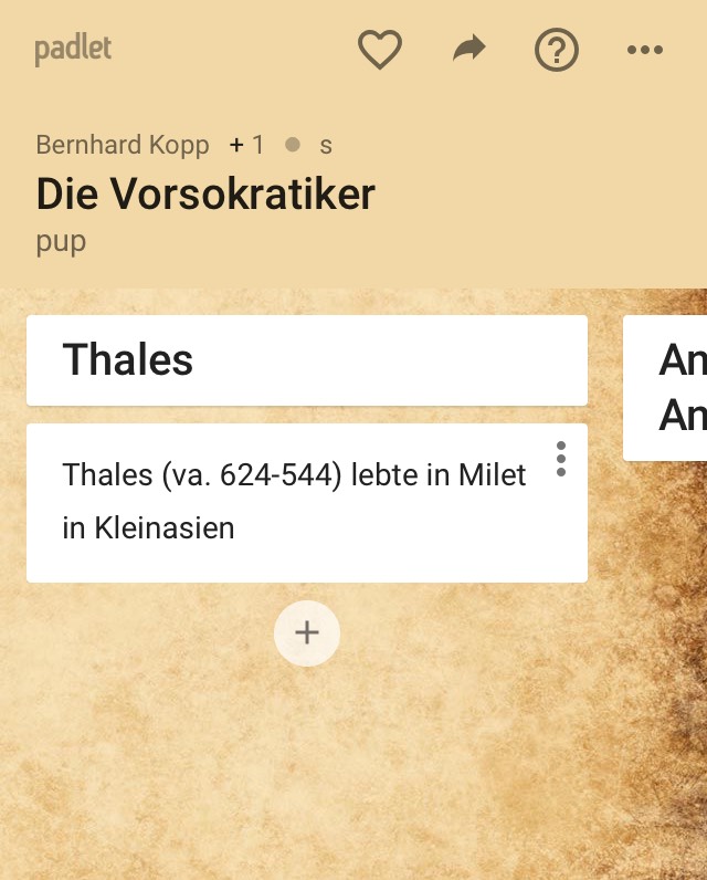 Padlet am Smartphone